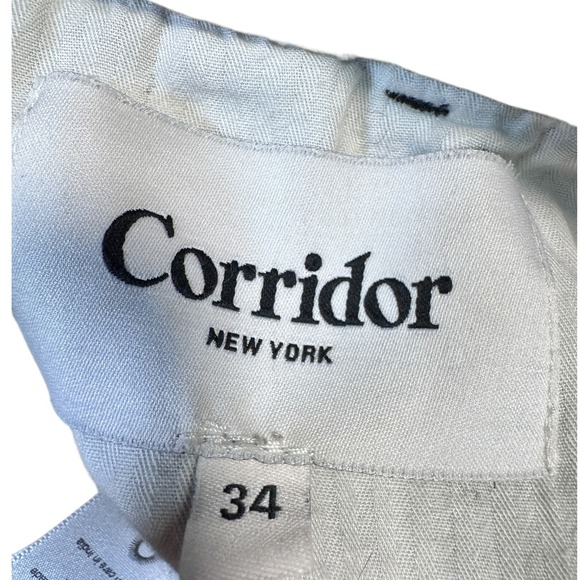 Corridor New York Mens Size 34 Patterned 100% Cotton Pants Relaxed Straight Leg - Picture 10 of 11